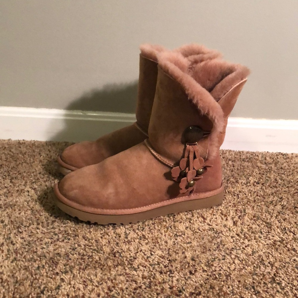 Women's Cozy Suede Ankle Boots in Dusty Rose